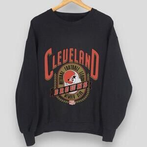 Black Nfl Cleveland Browns Member Club Nfl Retro Sweatshirt